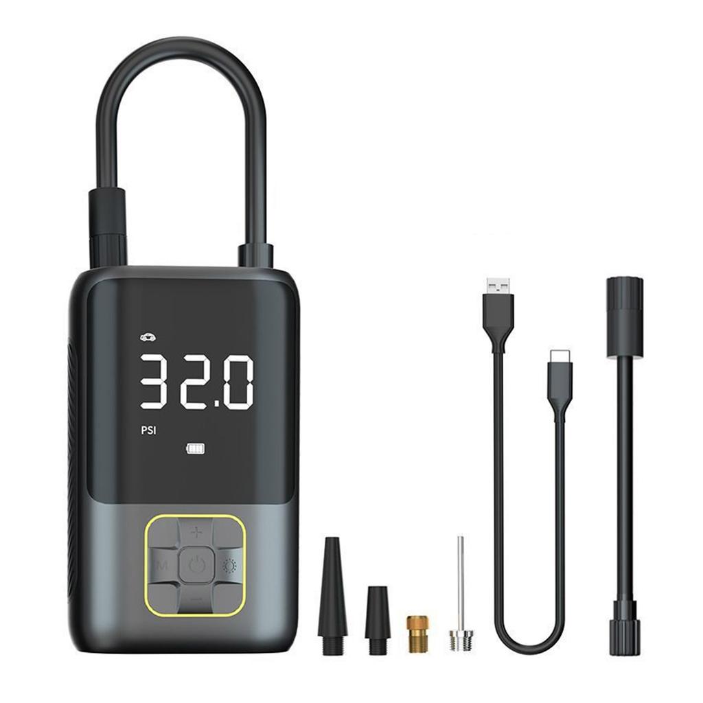 Digital Display Screen Tire Inflator for Car Bike Motorcycle Car Air Compressor Air Pumps with Flashlight Tire Inflator
