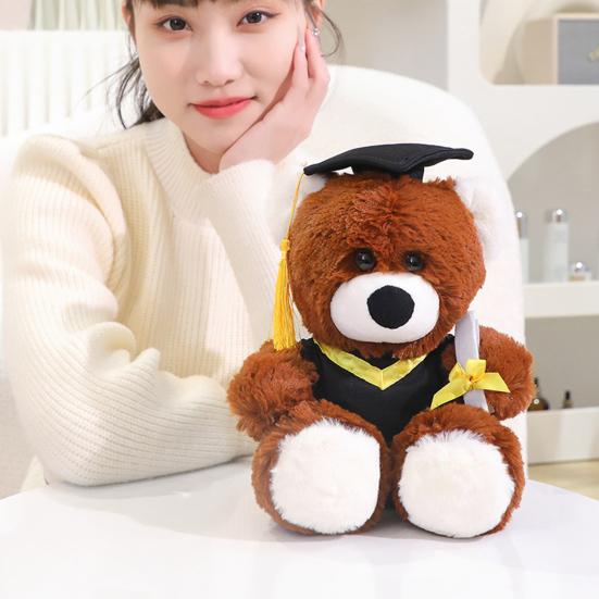 Graduation Owl Bear Doll Cute Plush Class of 2025 Gift for Her