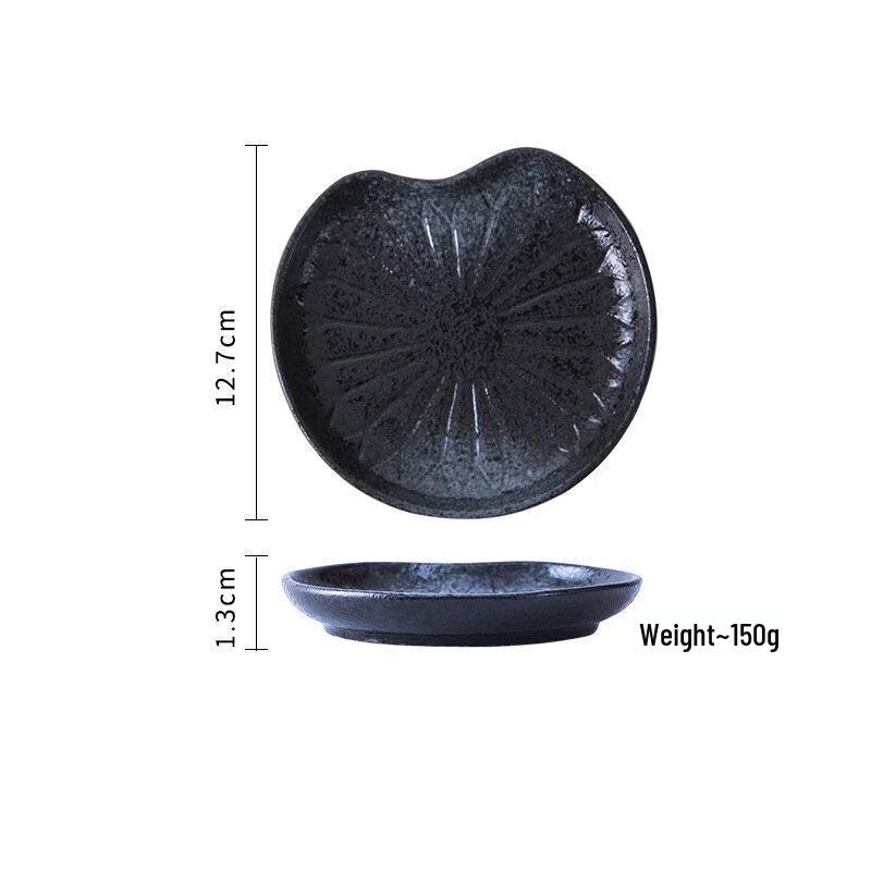 ZISIZ Ceramic Lotus Leaf Snack Plate