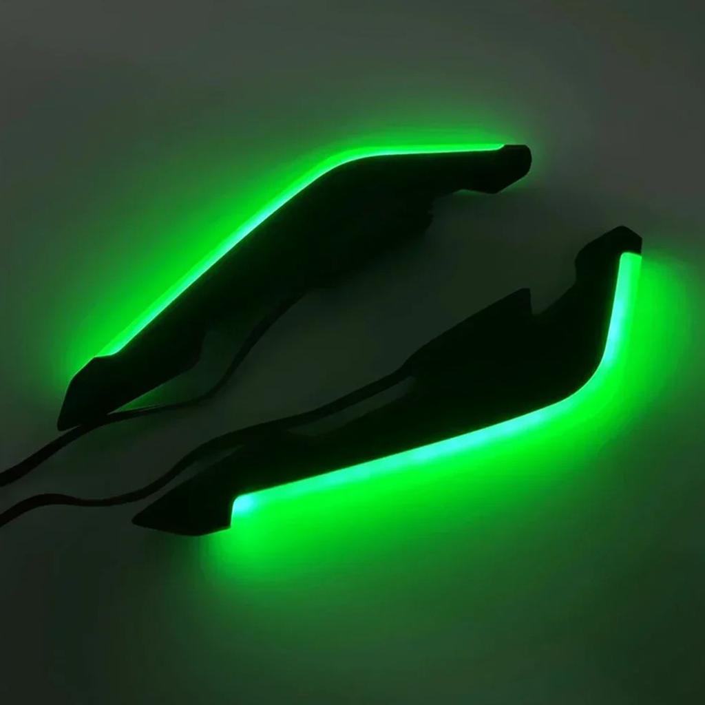 Easy Mount Wind Fairing for Motorcycle Electric Bike LED Light  Improved Aerodynamics Fairing Side Winglets