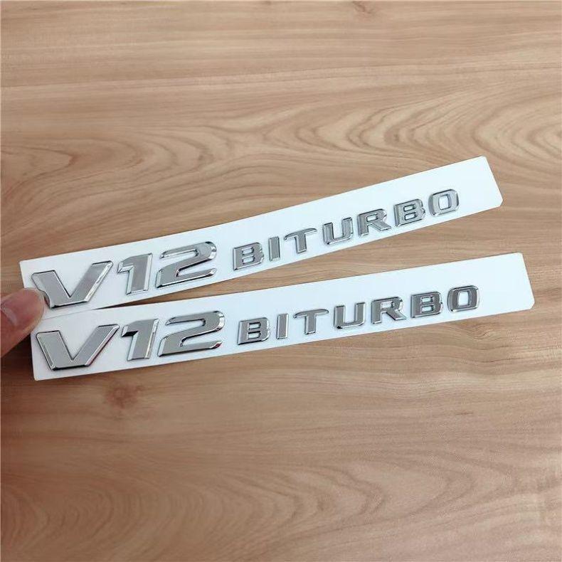 Mercedes AMG 4MATIC+ Biturbo Turbo Fender Emblem