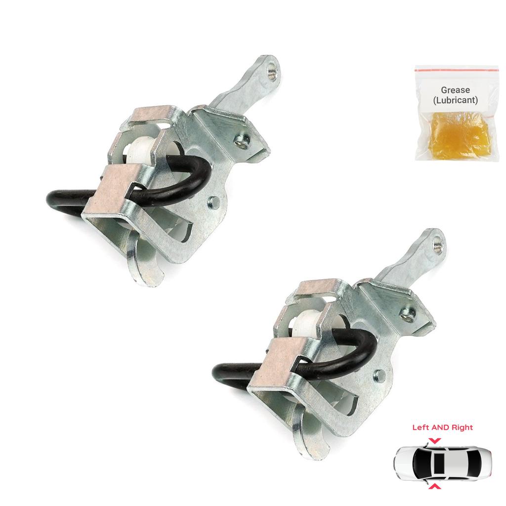 EDP1071-1 2 Pieces Left AND Right Door Catch Hinge Brake Stop Check Strap Limiter Lever Arm for BMW 3 Series E36 Coupe Convertible 51218161782