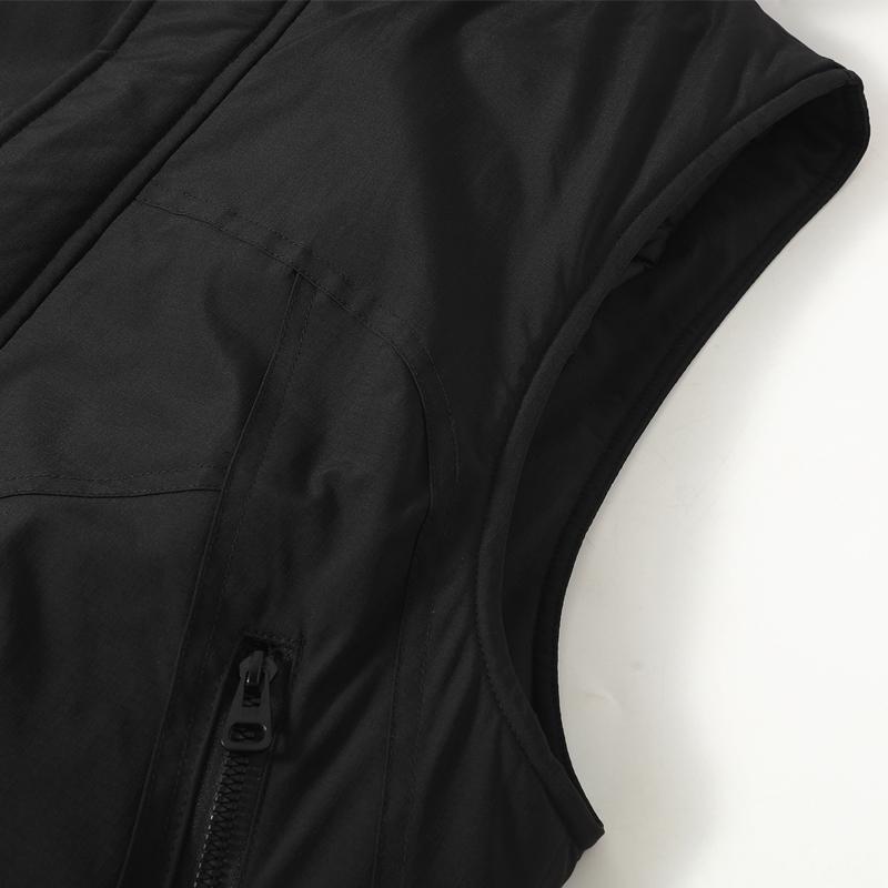 Nadměrné velikosti L-8XL Módní zimní pánské kabáty Vodotěsná teplá vesta Ležérní silné bundy bez rukávů s kapucí