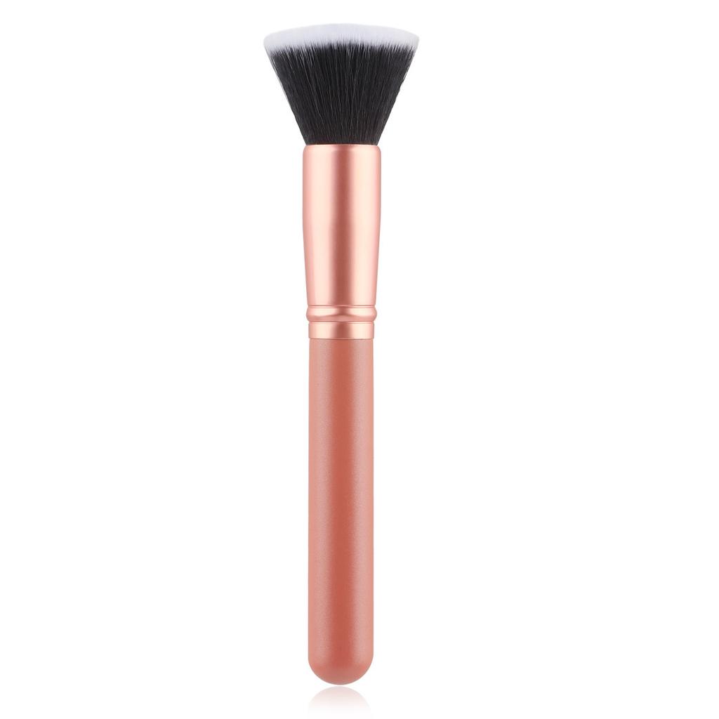 Single new multi-functional flat head foundation brush, beauty brush, blush brush, soft hair loose powder brush, beauty tool