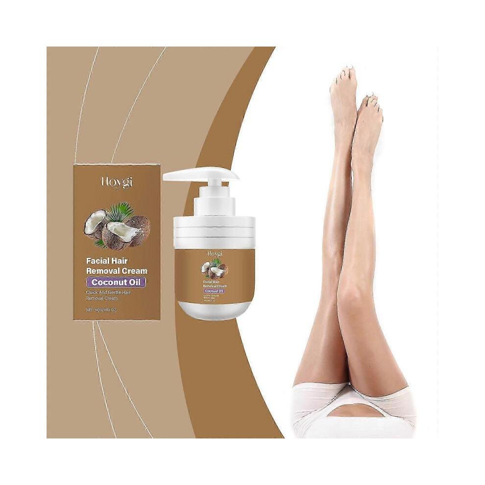 Crème dépilatoire douce pour le visage à la noix de coco Dépilation du visage hommes et femmes lèvres et barbes sont douces et non irritantes