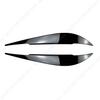 1 Pair Car Gloss Black Headlights Eyebrow Eyelids Trim For BMW 4 Series F32 F33 F36 M4 420d 420i 425d 430i 435i 440i 2013-2021