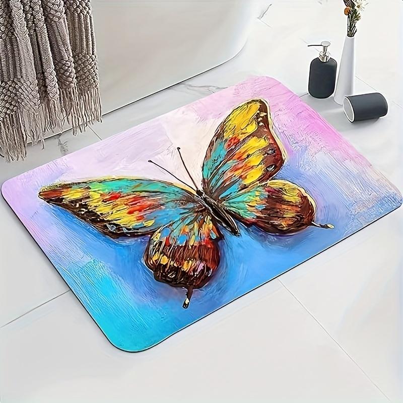 Cool Cartoon Bathroom Super Absorbent Shower Mats Non Slip Kitchen Entrance Area Rugs Diatom Mud Carpet for Home Bedroom Decor