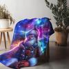 Tuniu Santa Claus Galaxy Christmas Blanket Sofa Bed Throw Warm Cozy Gift for Kids Adults