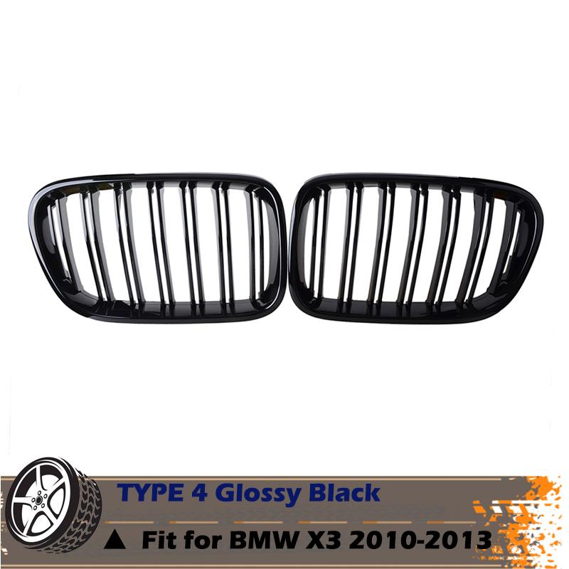 

2 шт. подходят для BMW X4 F26 X3 F25 2010-2013 2014-2017 автомобильный передний бампер гоночная решетка для почек решетка Стайлинг автомобиля Kidney Grille TYPE4