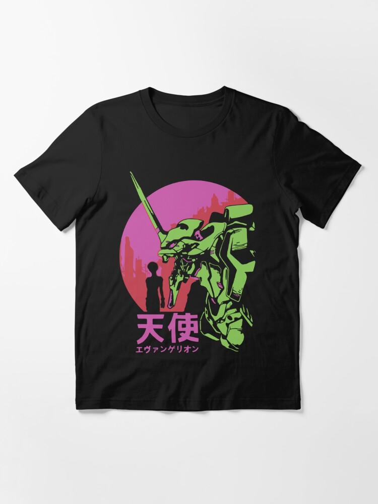 100% Cotton Anime Harajuku Ayanami Rei Printing Tshirt MenMomen Oversized Short Sleeve T-shirt Spring Summer Tops
