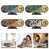 Projection Alarm Clock,Digital Clock with 180° Rotatables Projectors Duals Loud Alarm Clock with Night Lights Bedroom