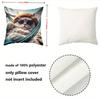Cool Pets Print Square Pillow Covers Pattern Cushion Cover Suitable for Sofa Bedroom Car Pillow Cover