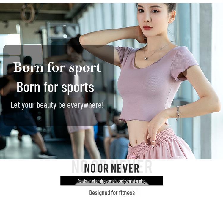 Women's 2026 Quick-Dry Breathable Three-Quarter Sportswear Set for Summer Running & Fitness