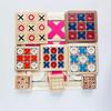 XO Wooden Tic Tac Toe Casual Battle Tabletop Game