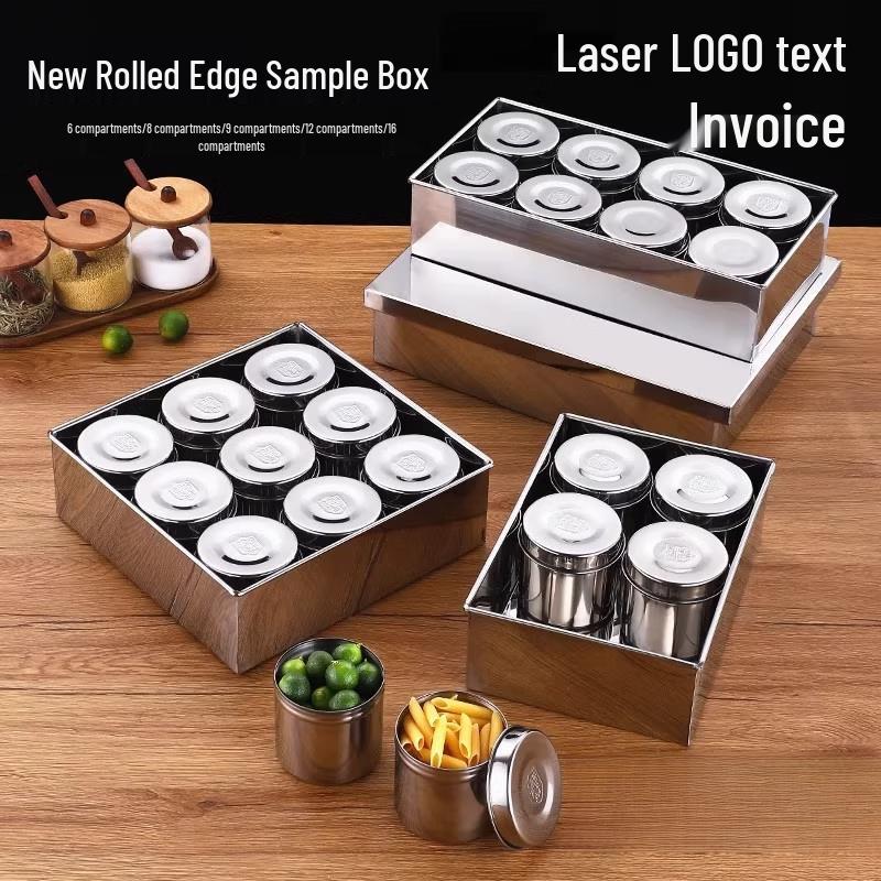 Stainless Steel Food Sample & Storage Container Set