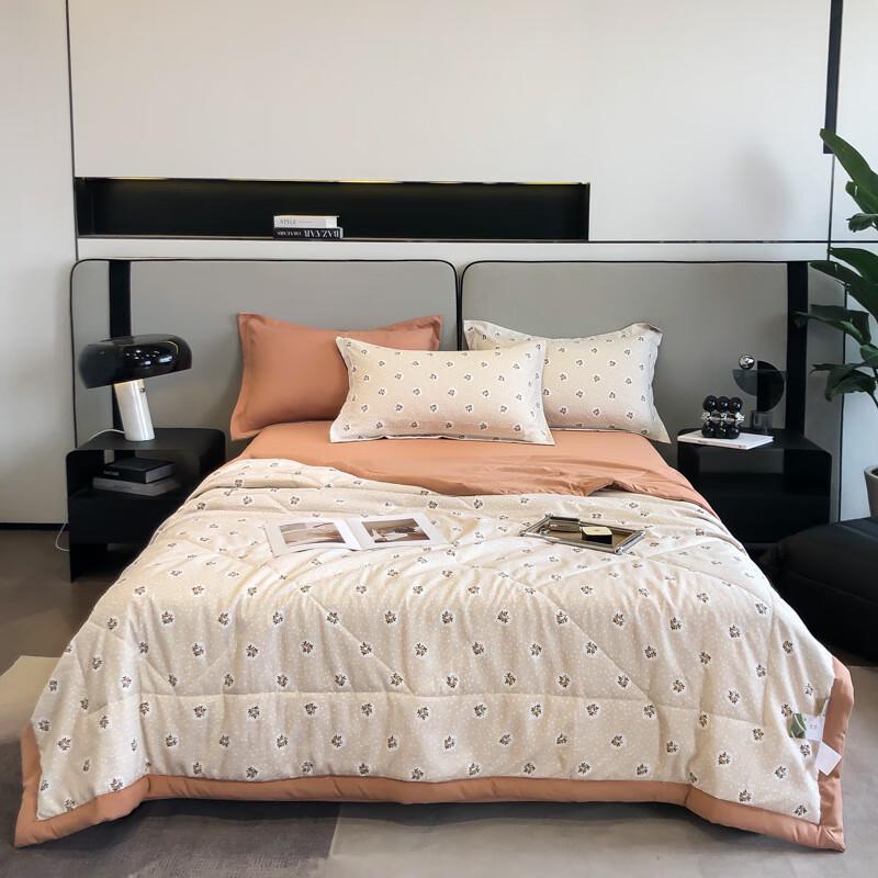 Yamok Washed Cotton-Linen Soybean Fiber Summer Quilt Set