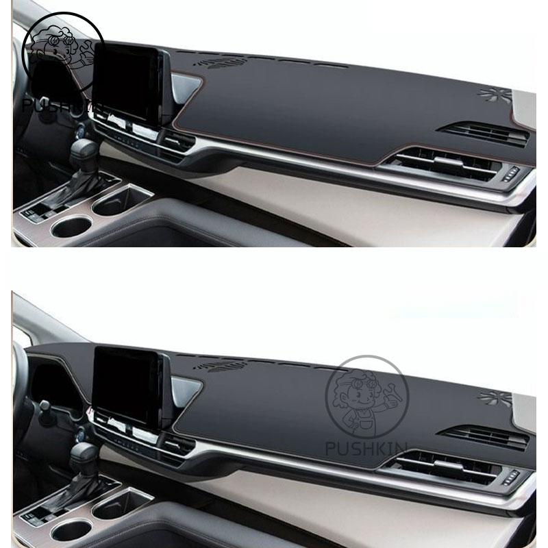 LHD RHD Car Dashboard Sun Shade Cover For Toyota Sienna XL40 Hybrid 2023 2024 2025 Mat Avoid Light Pad Anti-UV Non-Slip Carpet