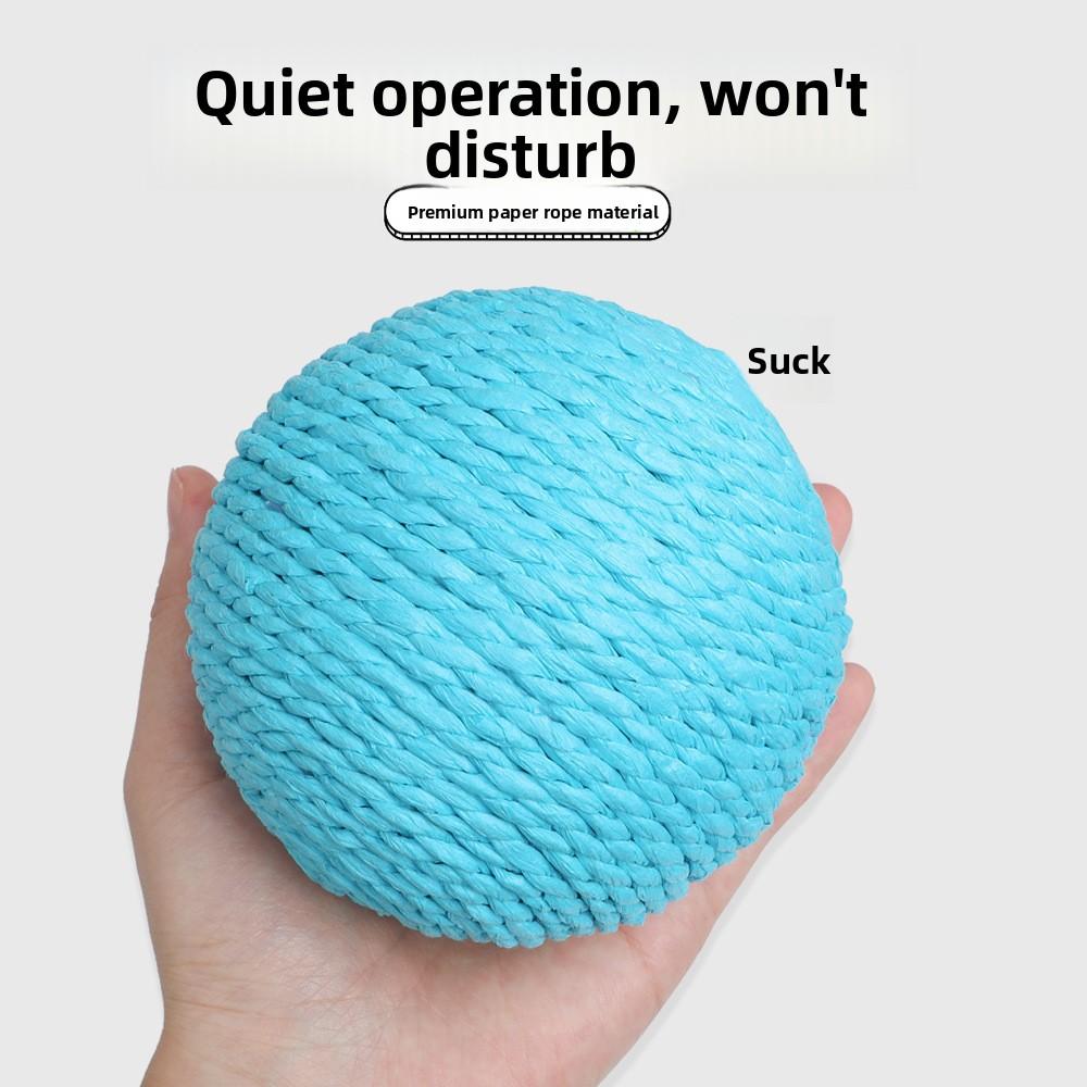 Self-fun Cat Toy Ball, Sisal Ball, Super Large 10cm, Teething, Paper Rope Ball, Anti-loss Cat Ball, Cat Play Toy