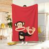 Art Illustration P-Paul Frank Throw Lightweight 240g Flannel Blanket Soft Skin-friendly for Summer Cooling