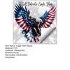 Bald Eagle Wall Sticker Reusable Electrostatic Wall Decals Waterproof Moisture-Proof Wall Sticker for Home Living Room Bedroom Decor