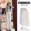 Women's Summer Ice Silk High-Waist Tapered Ankle Pants