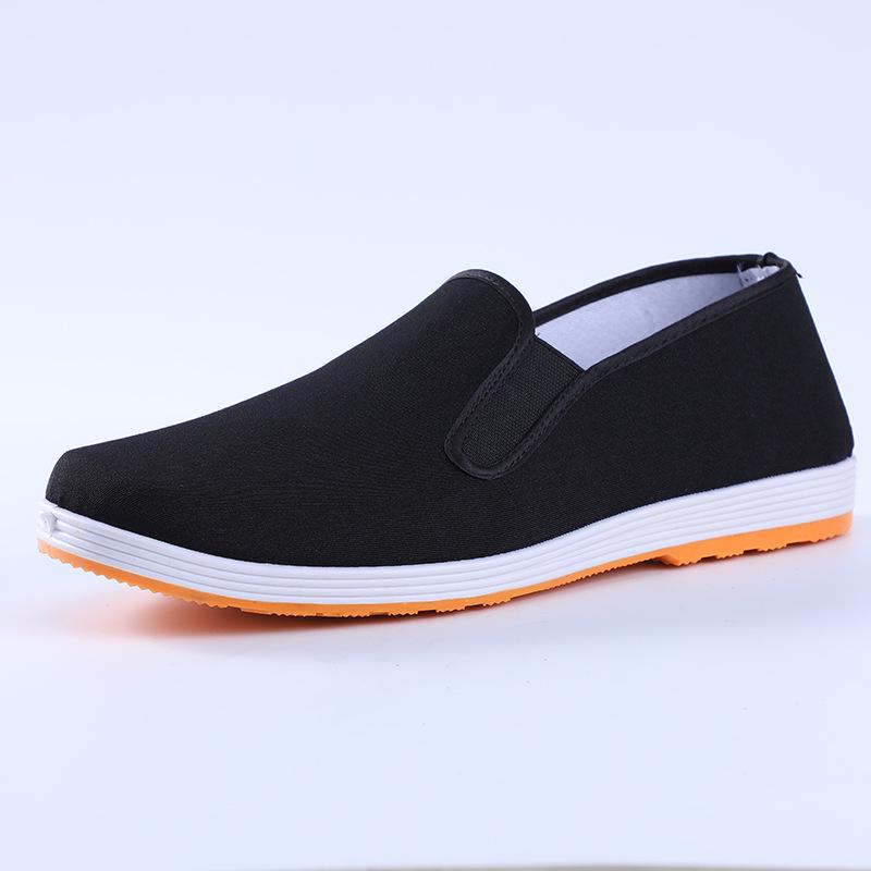 Men's Slip-On Old Beijing Cloth Shoes: Breathable, Non-Slip, Wear-Resistant, Cowhide Bottom, Comfortable for Driving
