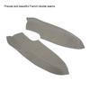 2Pcs/Set Microfiber Leather Front Door Panel Armrest Cover Protector Antiscratch Replacement for Civic 2005‑2011Grey