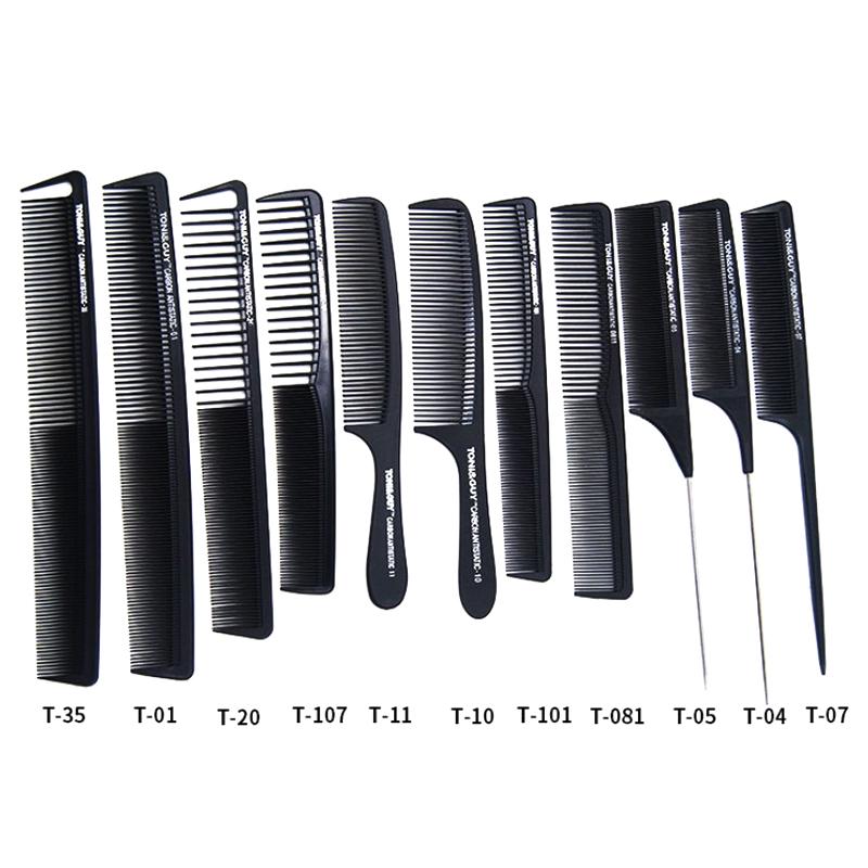 1 Styles Comb Salon Professional Hairdressing Carbon Antistatic Cutting Comb