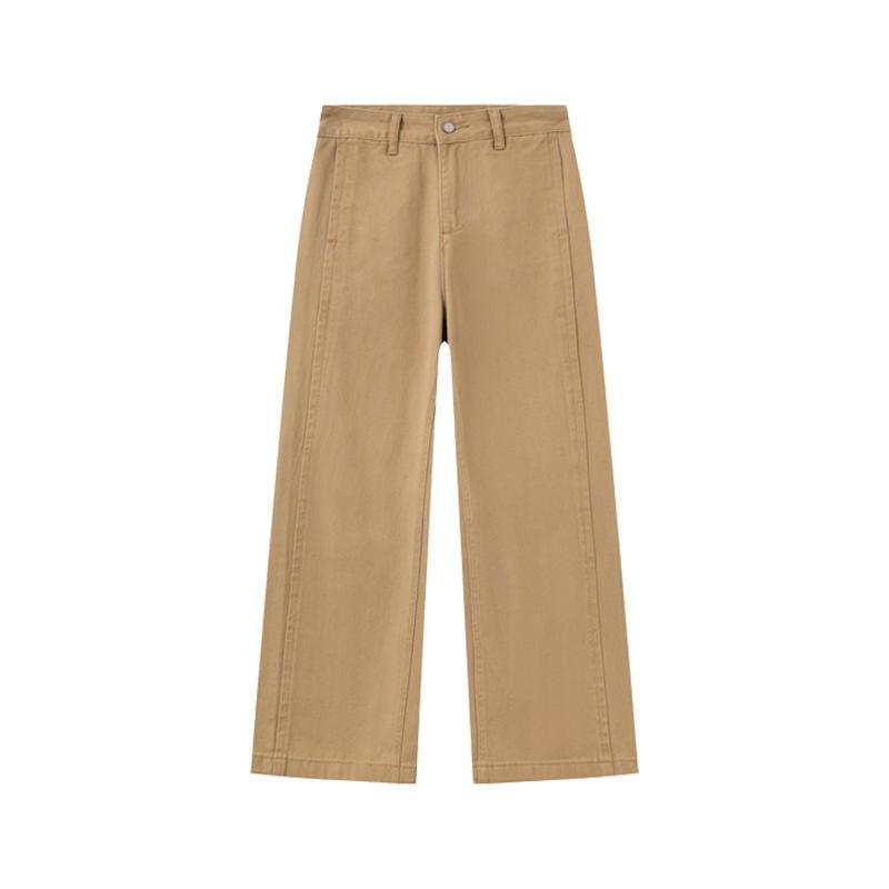 Women s wide-leg jeans, denim trousers, Korean-style high-waisted khaki pants S【 42.5-50kg 】