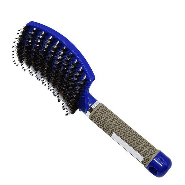 Nylonborstenbürste Kopfhautmassagekämme Haarentwirrbürsten Antistatische Paddelhaarbürste Friseur-Styling-Werkzeug