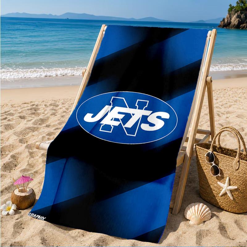 Jets Football Beach Towel, Microfiber Beach Towel, Perfect For Pool, Beach, Travel, Home Decor Beach Party Fan gifts