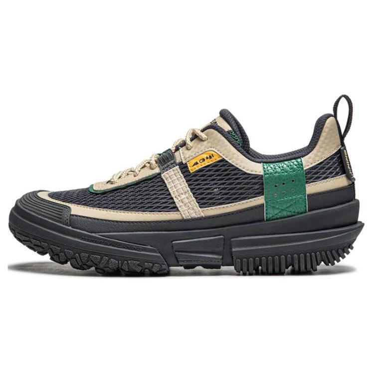 Li Ning CF Lite SS Slip Resistant Abrasion Resistant Low top Outdoor Shoes Men's Black Green AGLU071-1