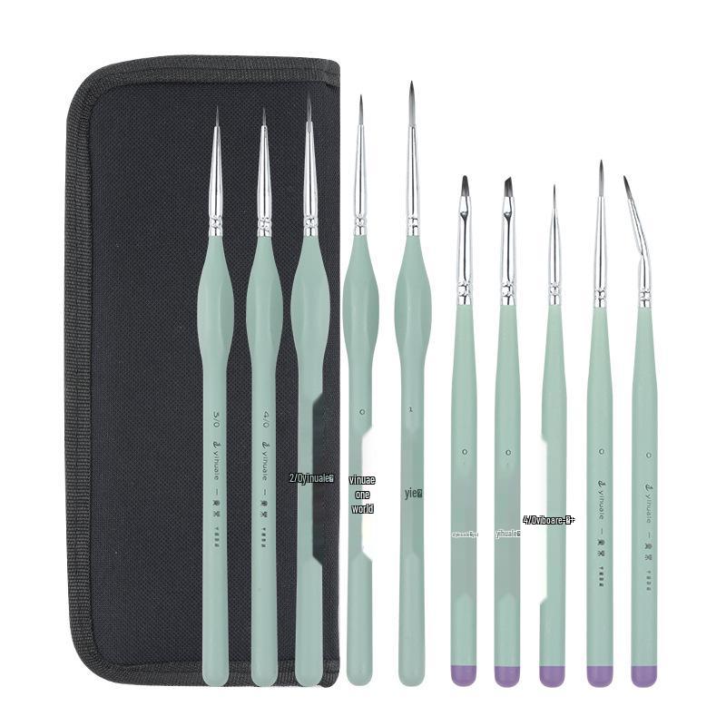 One Stroke Music Black Triangle Handle Brush Set for Watercolor, Gouache, and Acrylic Painting