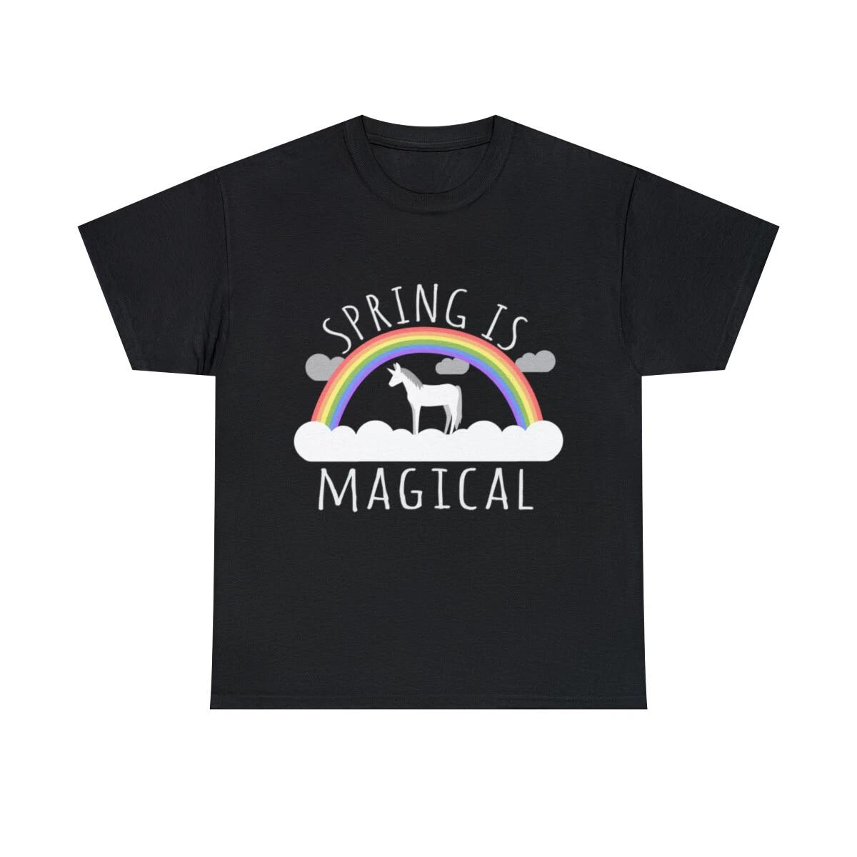 Spring Is Magical Graphic Tee Shirt, S-5XL 2XL