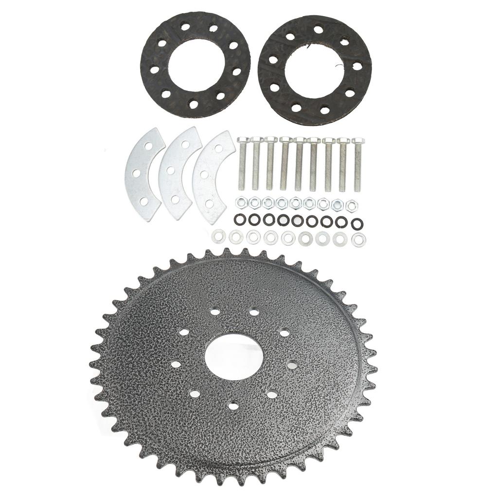 44 Tooth Sprocket with Mount Kit 9 Holes Better Transmission Performance for 50cc 66cc 80cc Motor Gas Engine