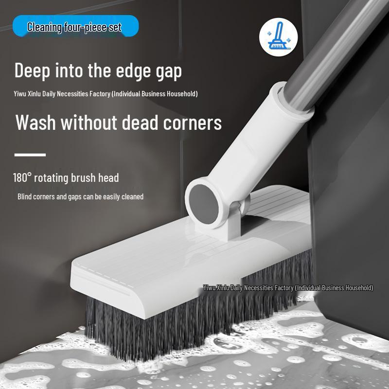 Haushaltsbesen- und Kehrschaufel-Set mit Abzieher - Effizientes Kehrwerkzeug