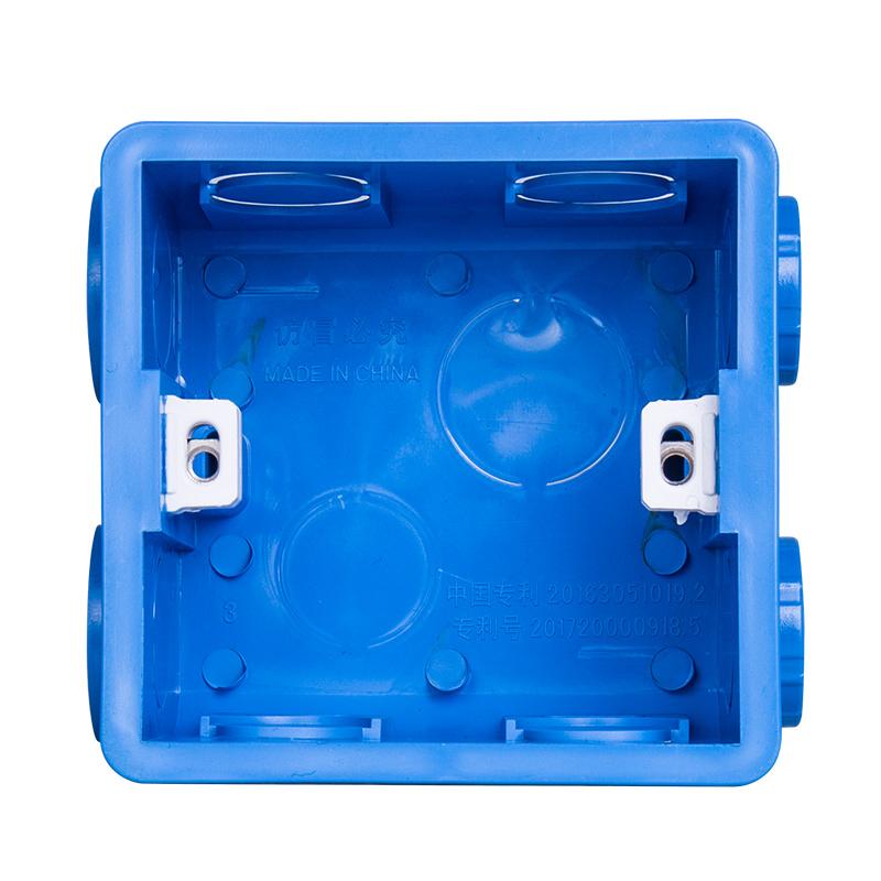 Wall Plate Adjustable Internal Cassette Mounting Wifi Touch Switch Usb Socket Box White Plastic Materials For 86 Type Standard