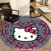 1pc Hello Kitty Chair Carpet for Office Non Slip, Machine Washable Rug for Office, Room Holiday Decor for Christmas, Birthday Polyester