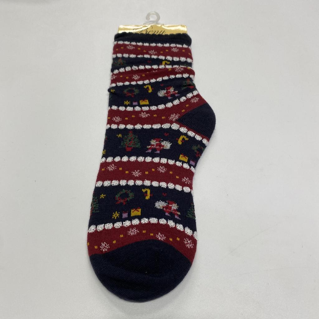 Autumn/Winter Mid-Tube Cartoon Christmas Stockings for Men and Women