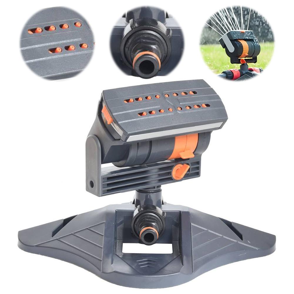 Outdoor Garden Oscillating Sprinkler Water Sprayer Automatic Garden Sprinkler 16 Nozzles Adjustable Flow Lawn Swing Sprinkler