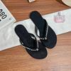 French Temperament Flip-flops Women's High-end Flat Sandals Summer 2025 Breathable Casual Shoes Women's Versatile