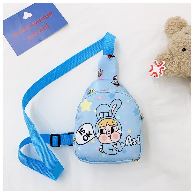 School Bag New Cartoon Breast Bag Cute Oblique Straddle Backpack Storage Accessories Mini Shoulder Bag