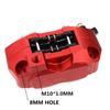 Brake Caliper Front Rear Disc Master Cylinder Adapter 4 Piston 82Mm Mounting Red