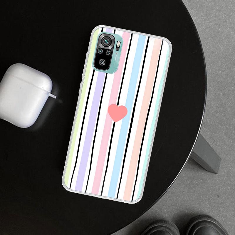 Rainbow Gradient Love Phone Case Cover for Xiaomi Redmi Note 15 14 13 12 11 Pro Plus 14S 12S 11S 11T 11E 10S 10 Customized Funda
