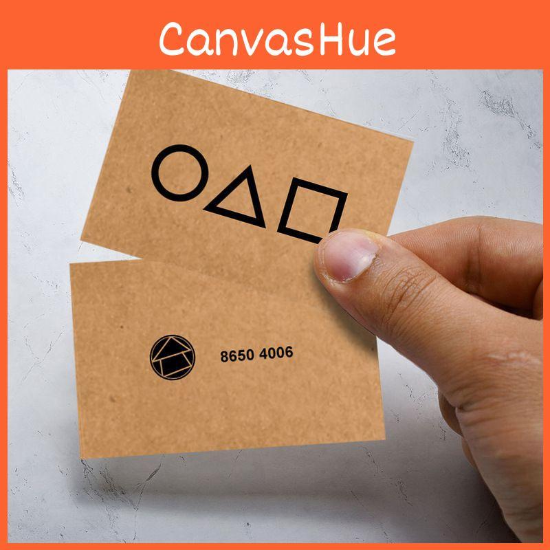 Pacote de Cartões de Visita Convite Místico Jogo da Lula Com Ícones Quadrado Triângulo Círculo