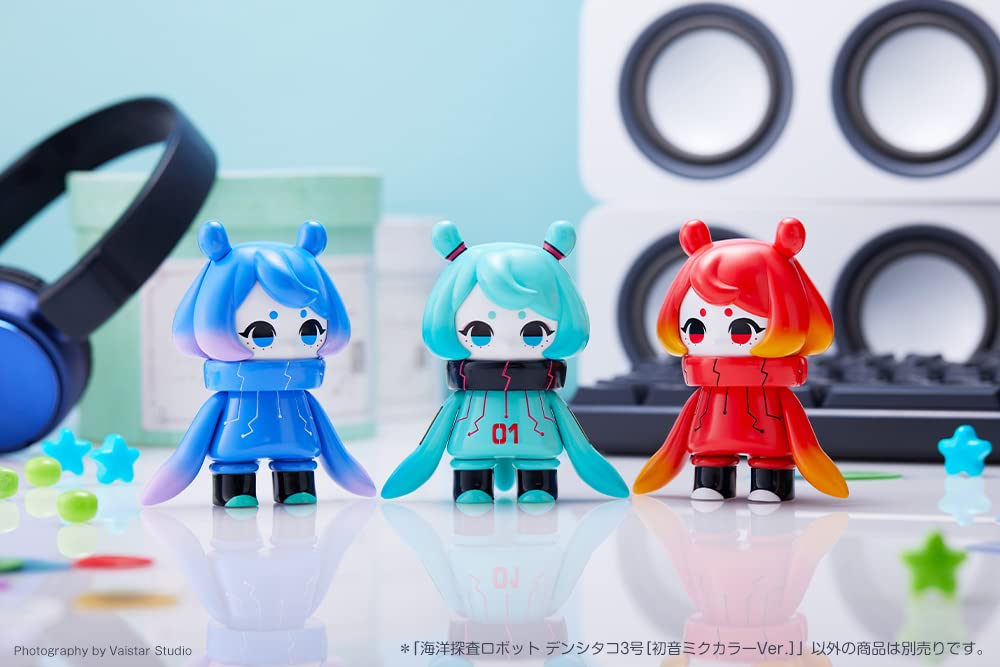 Hinomoto Heavy Industries Ocean Exploration Robot Denshitako 3 Miku Color PVC Painted Movable Figure AF005 No. [Hatsune Ver.] Non-scale
