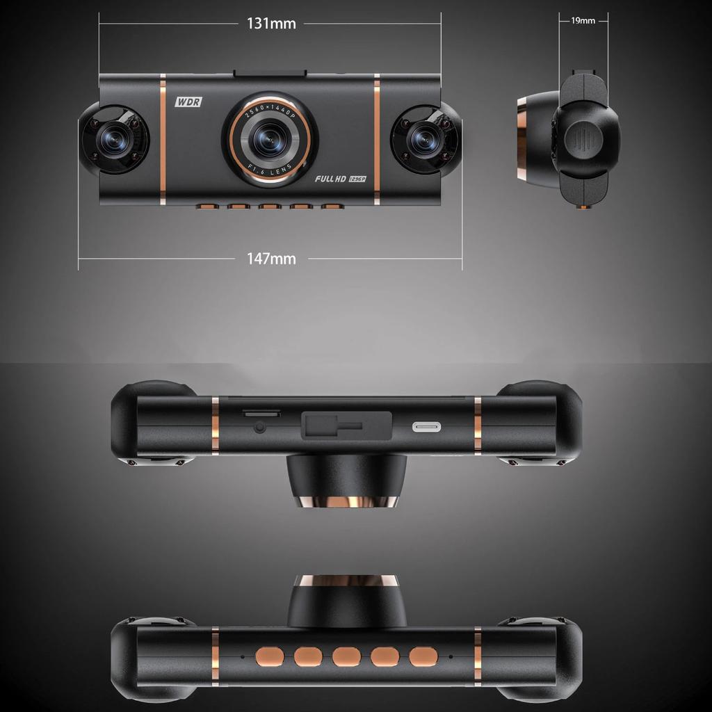 4-Channel 360 Degree Dash Cam For Cars WIFI APP Car DVR 1080P 4 Camera Lens Video Driver Recorder Rear View Camera for Vechile