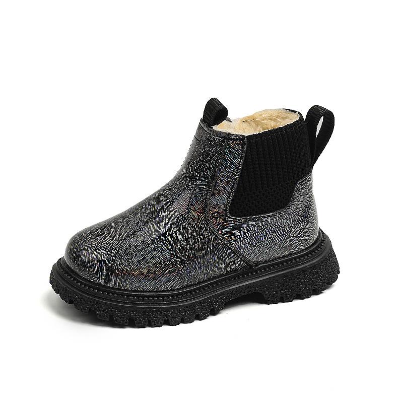 Children's Fashionable Short Boots With Side Zippers, Versatile  Boots