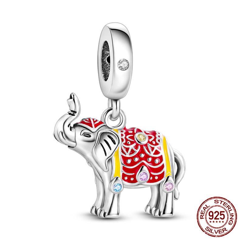 100% 925 silver Animal Series Bulldog Zebra Squirrel Charms Fit Original 925 Bracelet DIY Jewelry Making Women Gift