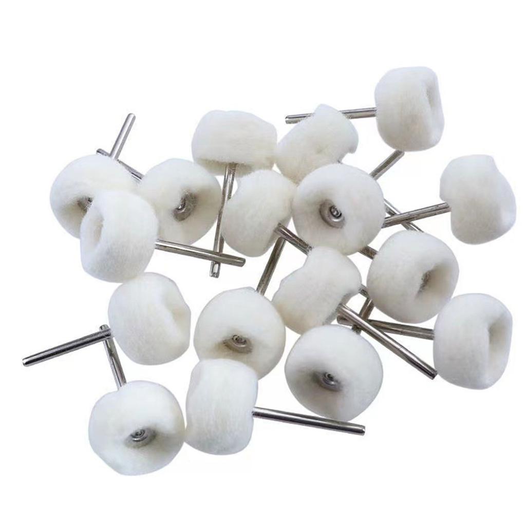 Wool Felt Grinding Bit Buffing Wheels With Mandrel For Rotary Tool Sanding Diameter Detailed Buffing & Finishing Work